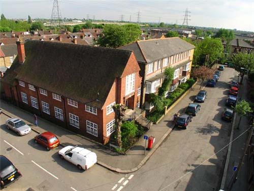 aerial view of mill grove